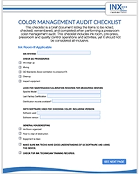 Color Management Audit Checklist